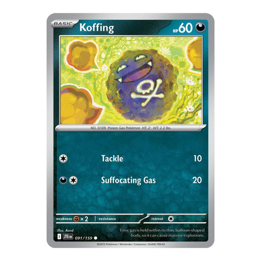 SV09: Journey Together (JTG) - Koffing (#091/159) (Near Mint)