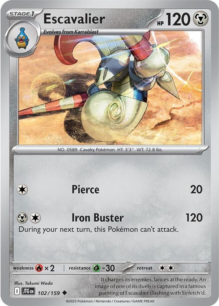 SV09: Journey Together (JTG) - Escavalier (#102/159, Uncommon) ()