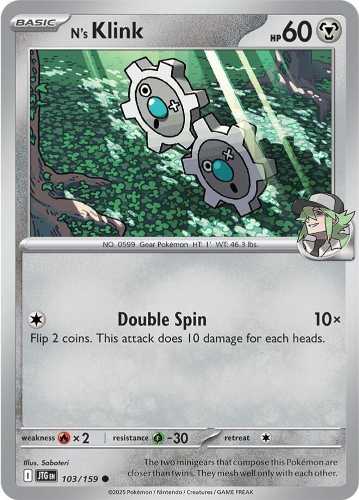 SV09: Journey Together (JTG) - N's Klink (#103/159, Common) ()