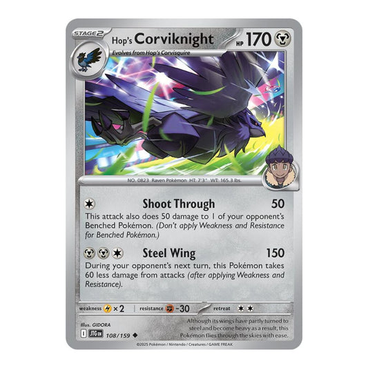 SV09: Journey Together (JTG) - Hops Corviknight (#108/159) (Near Mint)