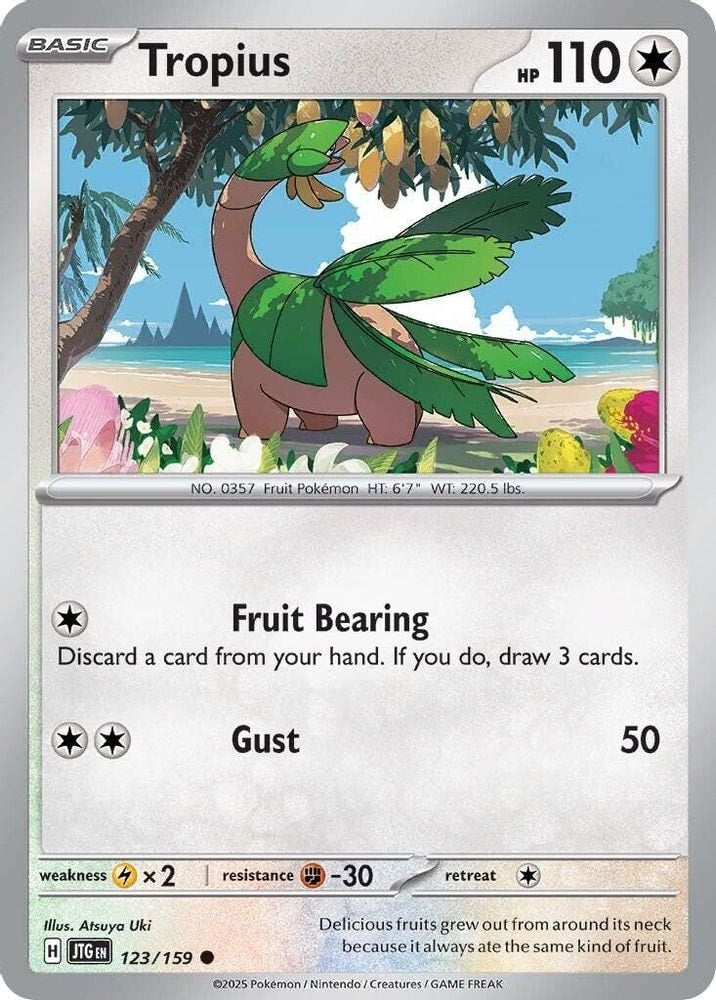 2025 Pokemon: SV09: Journey Together (JTG) - Tropius (#123/159, Common)