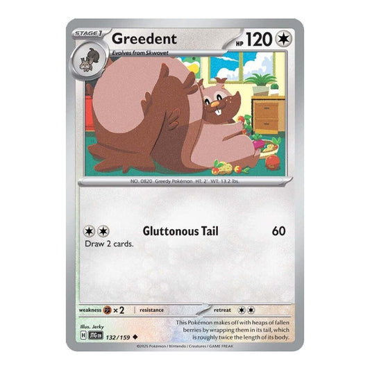 SV09: Journey Together (JTG) - Greedent (#132/159) (Near Mint)