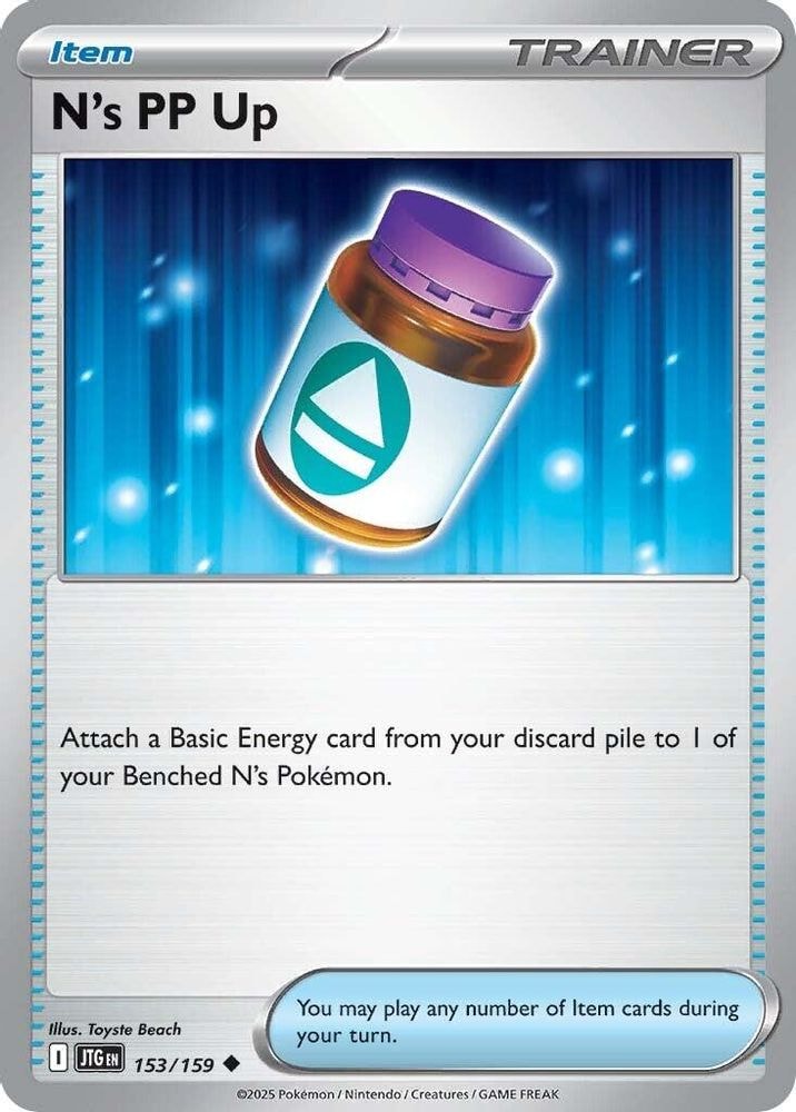 SV09: Journey Together (JTG) - N's PP Up (#153/159, Uncommon) ()