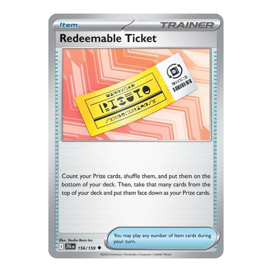 SV09: Journey Together (JTG) - Redeemable Ticket (#156/159) (Near Mint)