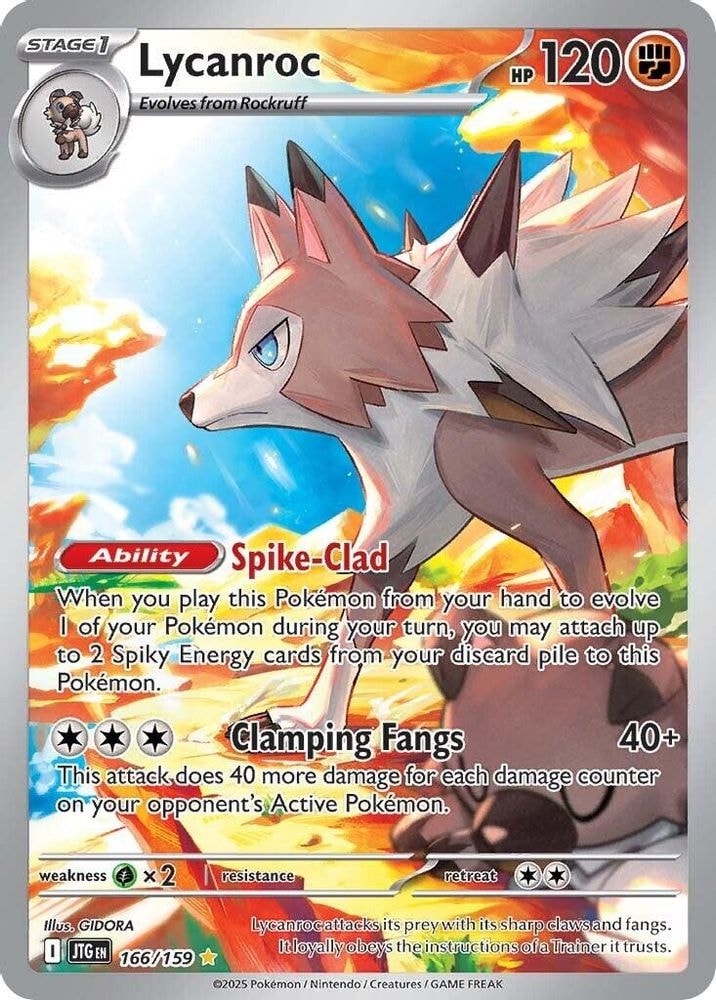 SV09: Journey Together (JTG) - Lycanroc - 166/159 (#166/159, Illustration Rare) ()