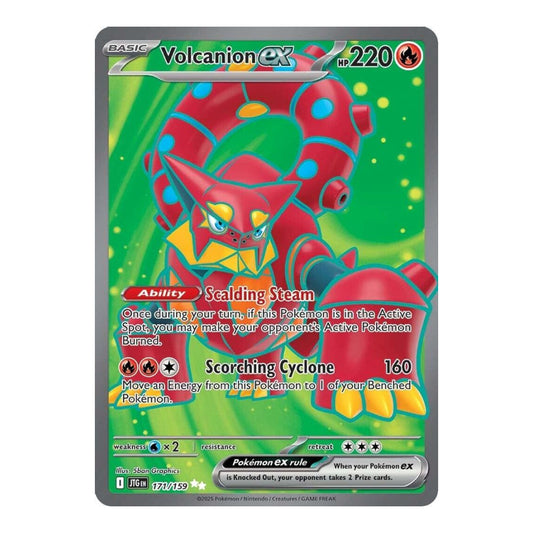 SV09: Journey Together (JTG) - Volcanion ex - 171/159 (#171/159) (Near Mint)