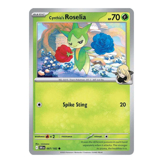 SV10: Destined Rivals (DRI) - Cynthias Roselia (#007/182) (Near Mint)