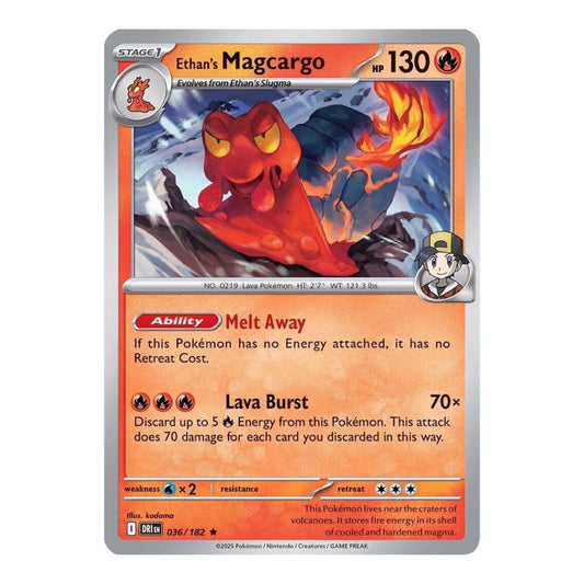 SV10: Destined Rivals (DRI) - Ethans Magcargo (#036/182) (Near Mint)
