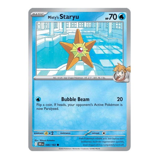 SV10: Destined Rivals (DRI) - Mistys Staryu (#046/182) (Near Mint)