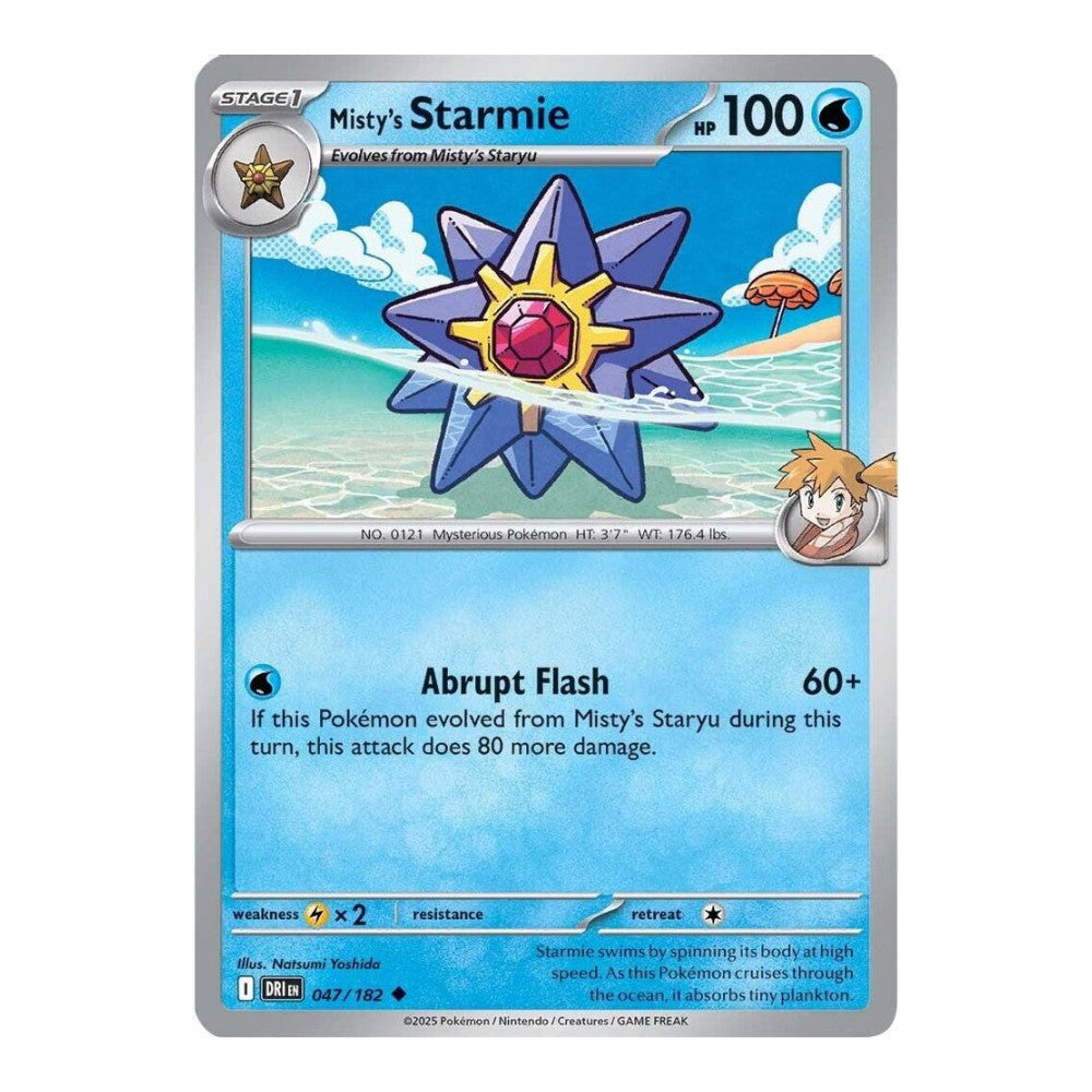 SV10: Destined Rivals (DRI) - Misty's Starmie (#047/182) (Near Mint)