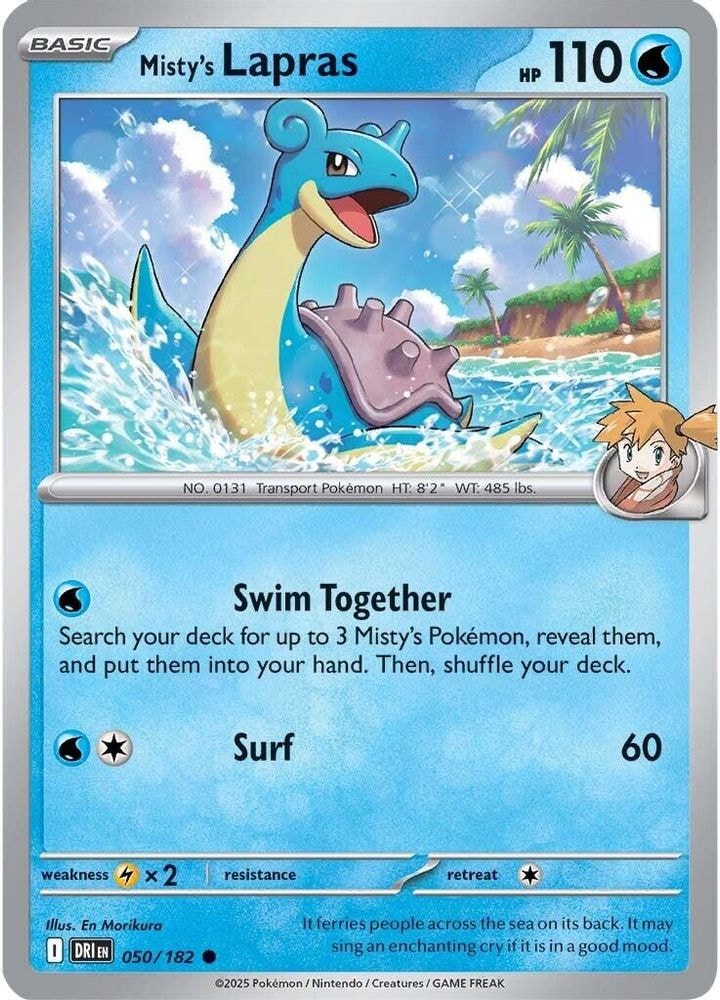 SV10: Destined Rivals (DRI) - Misty's Lapras (#050/182, Common) ()