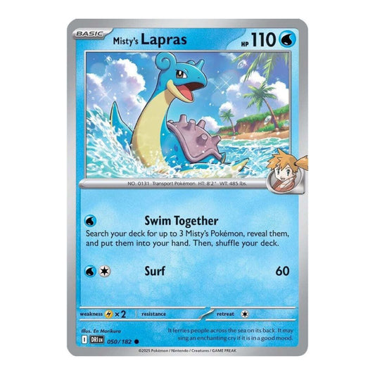 SV10: Destined Rivals (DRI) - Mistys Lapras (#050/182) (Near Mint)