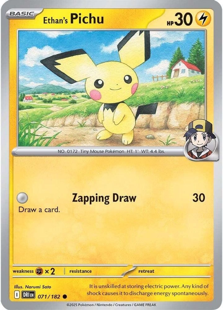 SV10: Destined Rivals (DRI) - Ethan's Pichu (#071/182, Common) ()