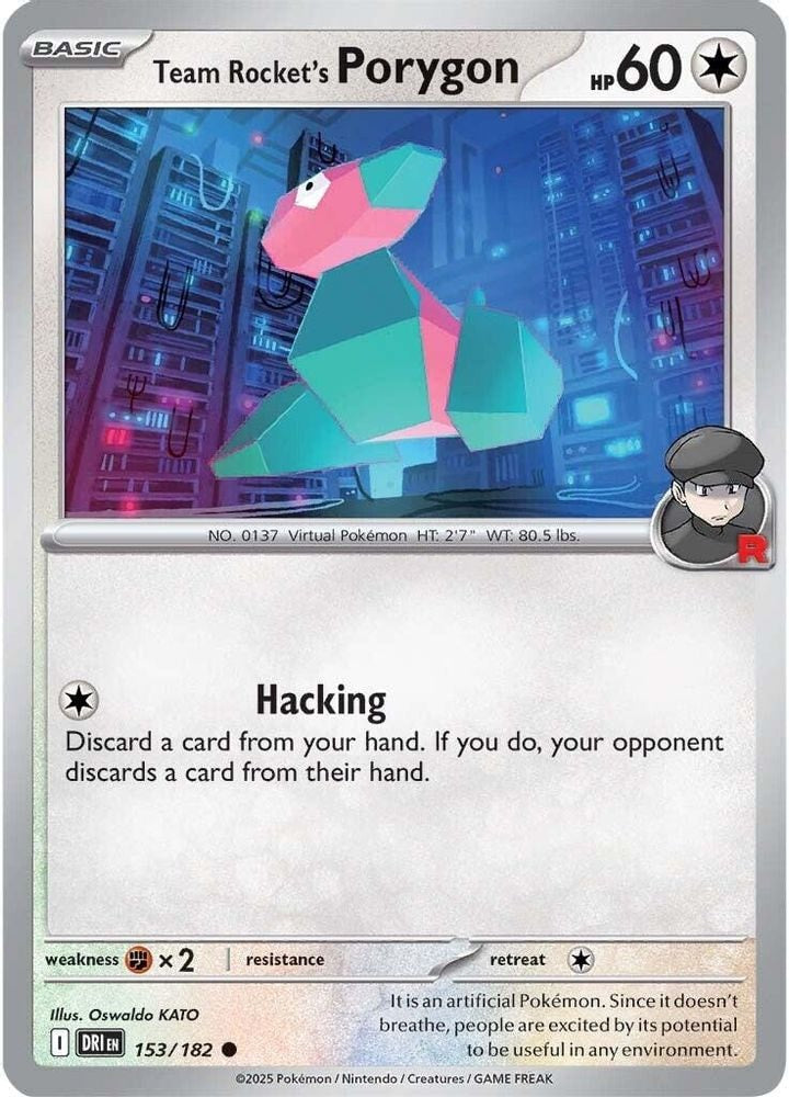 SV10: Destined Rivals (DRI) - Team Rocket's Porygon (#153/182, Common) ()