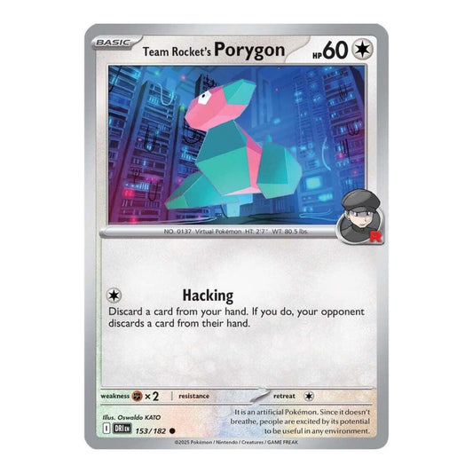 SV10: Destined Rivals (DRI) - Team Rockets Porygon (#153/182) (Near Mint)