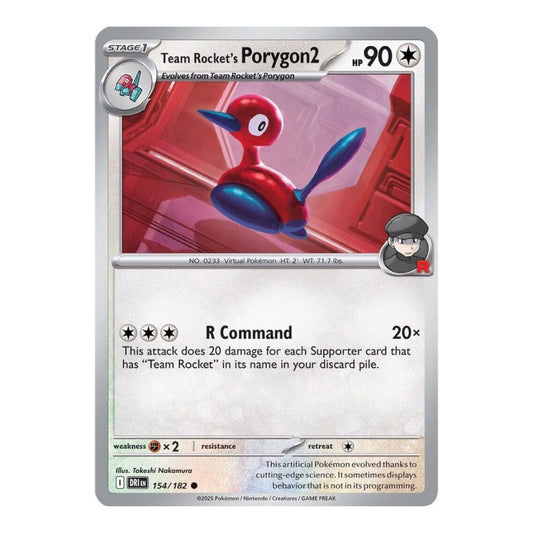 SV10: Destined Rivals (DRI) - Team Rockets Porygon2 (#154/182) (Near Mint)