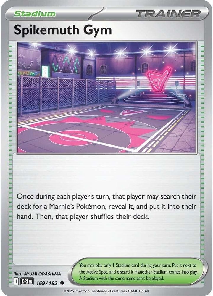 SV10: Destined Rivals (DRI) - Spikemuth Gym (#169/182, Uncommon) ()