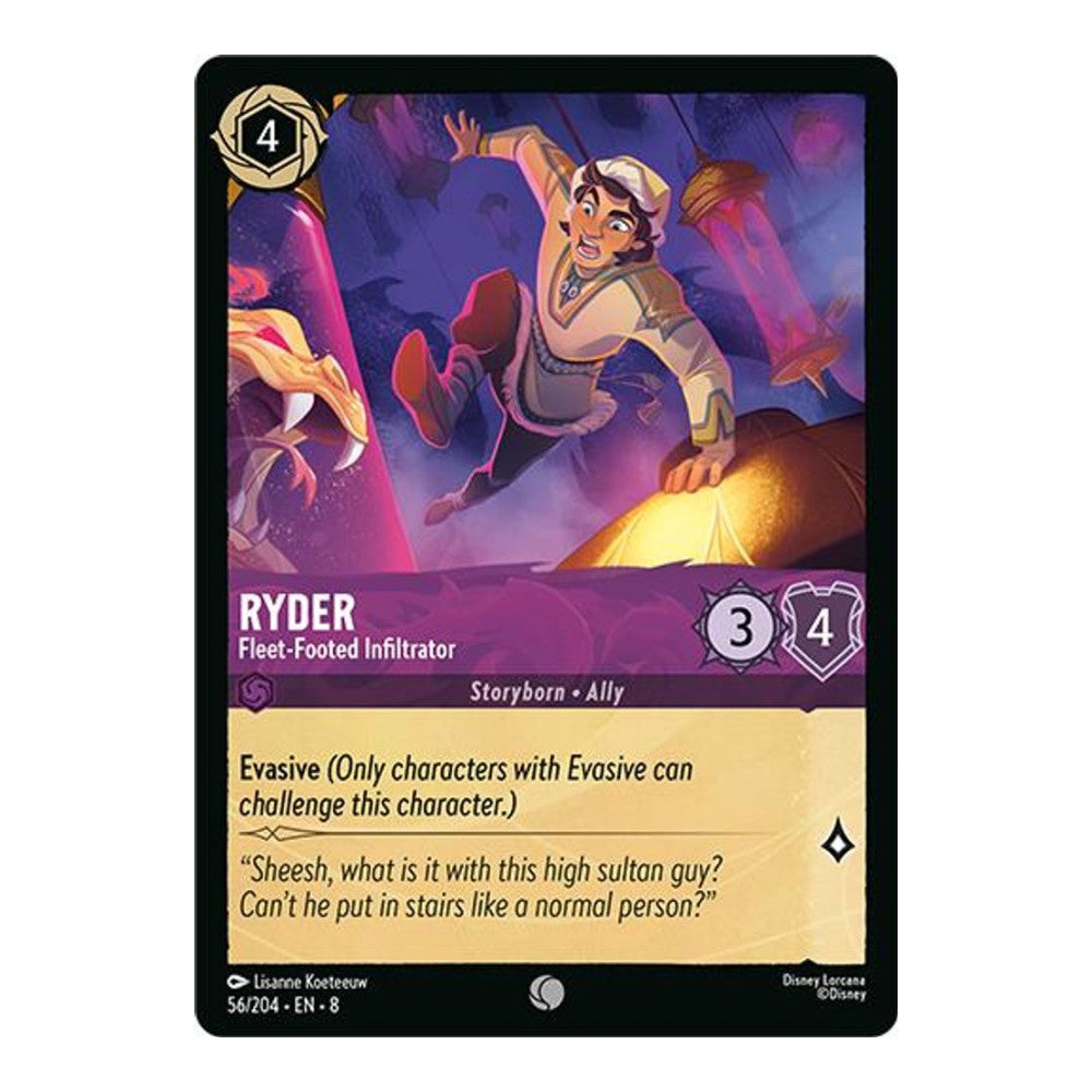 Reign of Jafar (8) - Ryder - Fleet-Footed Infiltrator (#56/204) (Near Mint)