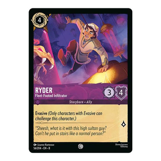 Reign of Jafar (8) - Ryder - Fleet-Footed Infiltrator (#56/204) (Near Mint)
