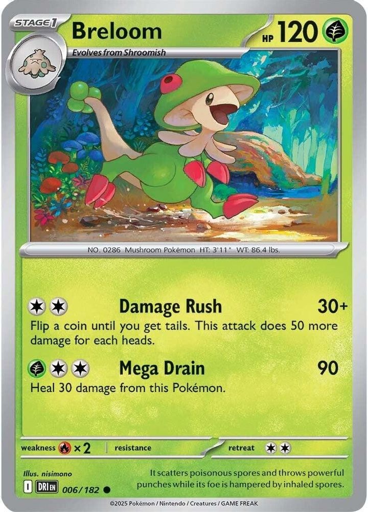 SV10: Destined Rivals (DRI) - Breloom (#006/182, Common) ()