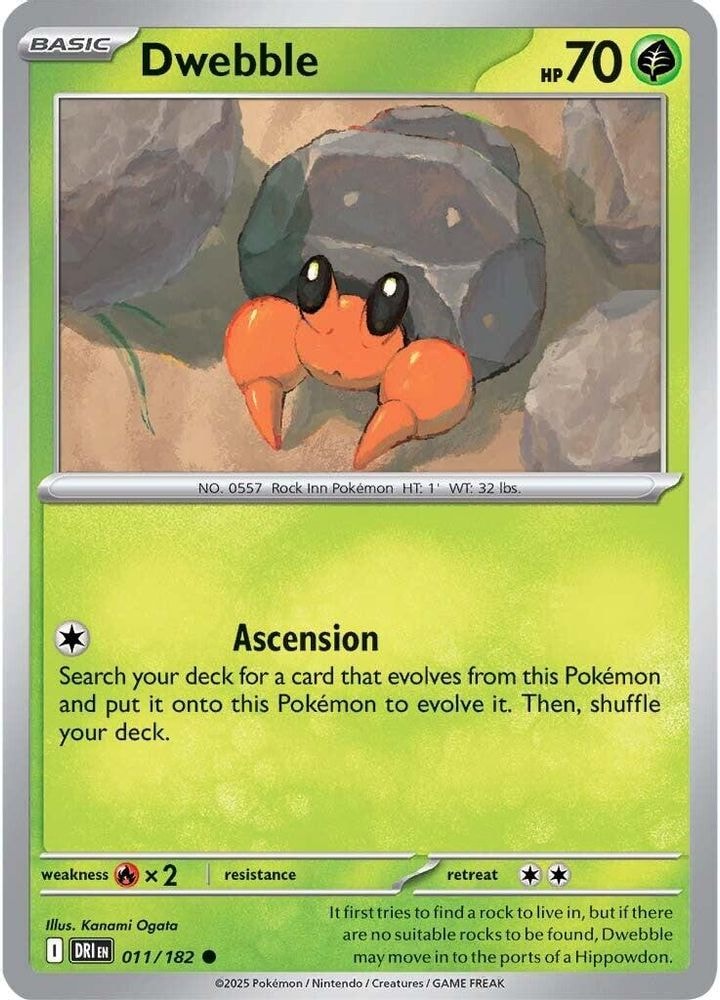 SV10: Destined Rivals (DRI) - Dwebble (#011/182, Common) ()