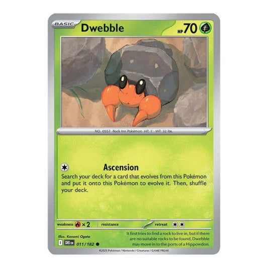 SV10: Destined Rivals (DRI) - Dwebble (#011/182) (Near Mint)