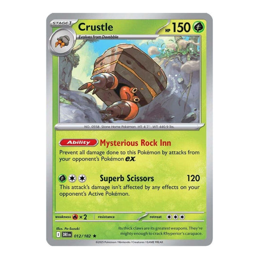 SV10: Destined Rivals (DRI) - Crustle 012 182 (#012/182) (Near Mint)