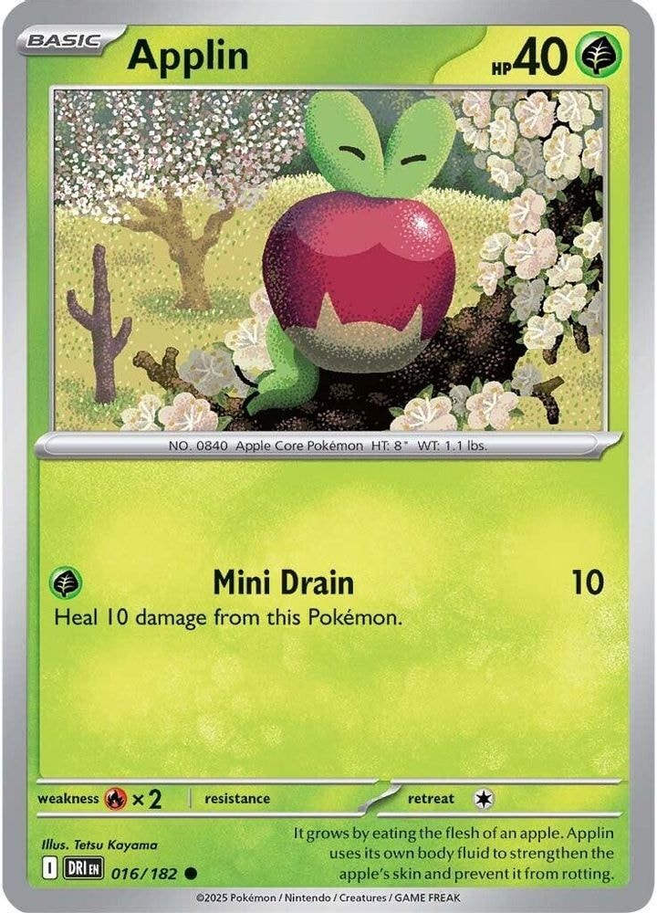 SV10: Destined Rivals (DRI) - Applin (#016/182, Common) ()
