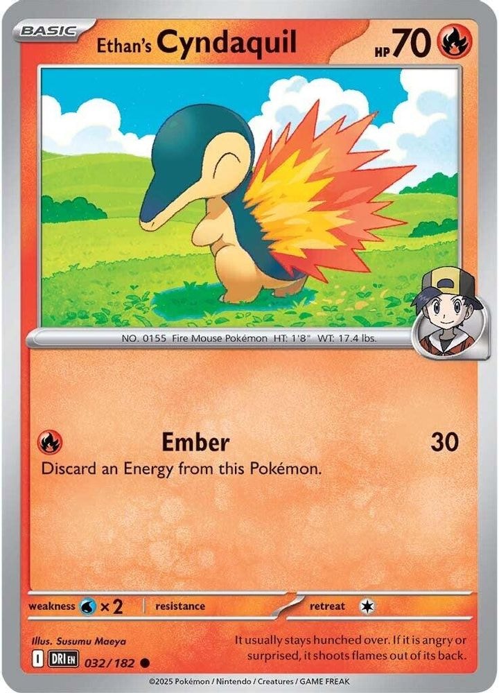 SV10: Destined Rivals (DRI) - Ethan's Cyndaquil (#032/182, Common) ()