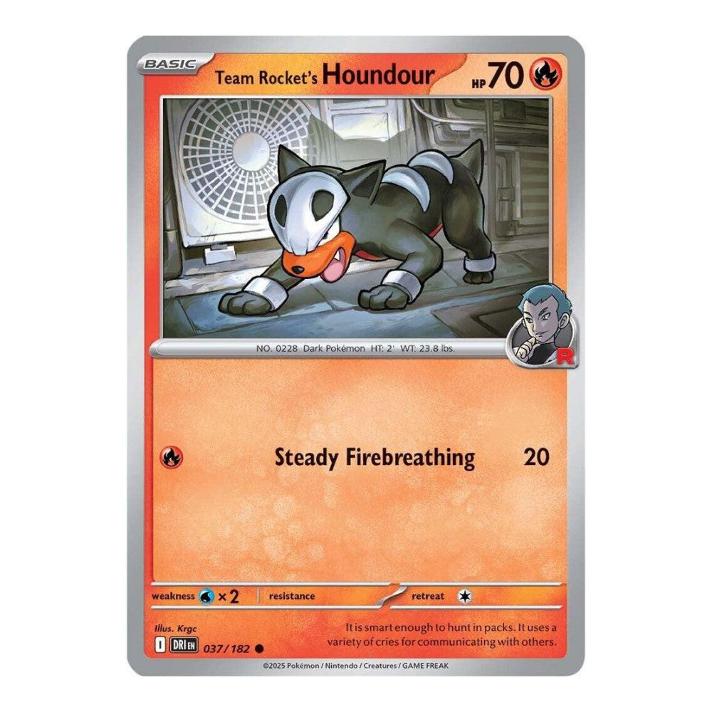 SV10: Destined Rivals (DRI) - Team Rockets Houndour (#037/182) (Near Mint)