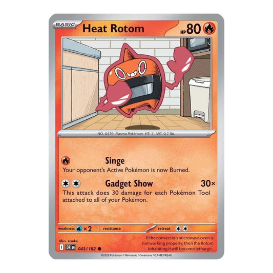SV10: Destined Rivals (DRI) - Heat Rotom (#043/182) (Near Mint)