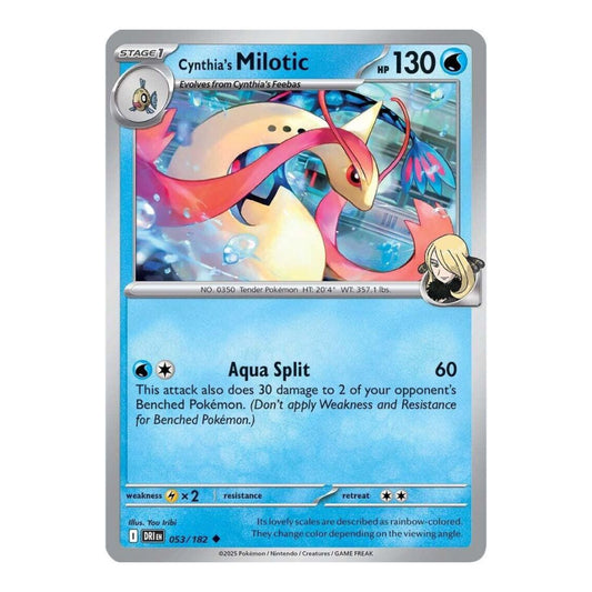 SV10: Destined Rivals (DRI) - Cynthias Milotic (#053/182) (Near Mint)