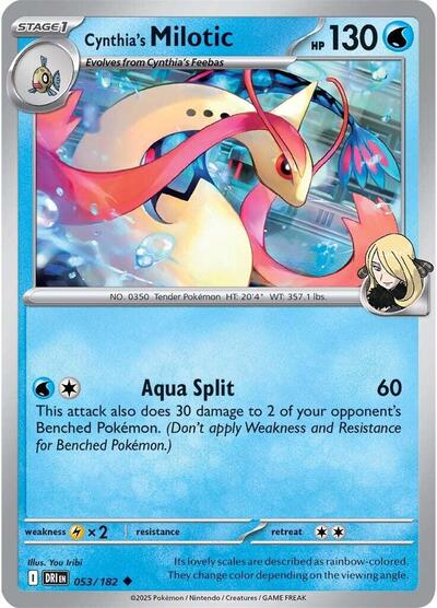 SV10: Destined Rivals (DRI) - Cynthia's Milotic (#053/182, Uncommon) ()