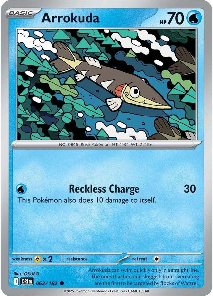 SV10: Destined Rivals (DRI) - Arrokuda (#062/182, Common) ()