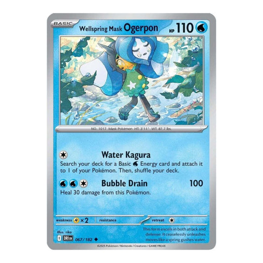 SV10: Destined Rivals (DRI) - Wellspring Mask Ogerpon (#067/182) (Near Mint)