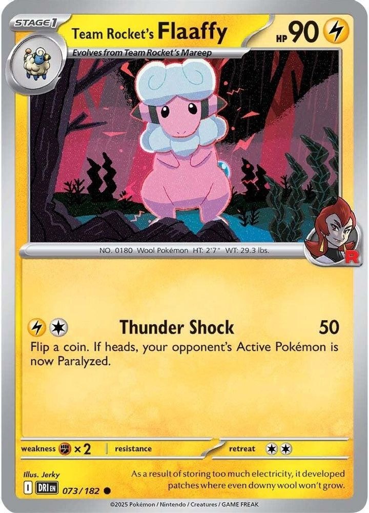 SV10: Destined Rivals (DRI) - Team Rocket's Flaaffy (#073/182, Common) ()