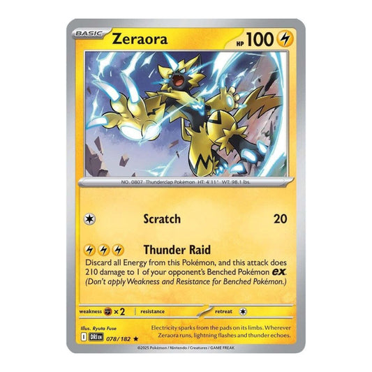SV10: Destined Rivals (DRI) - Zeraora (#078/182) (Near Mint)