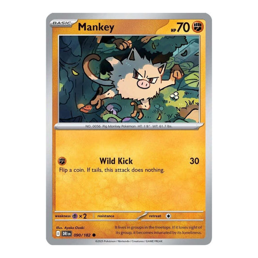 SV10: Destined Rivals (DRI) - Mankey (#090/182) (Near Mint)