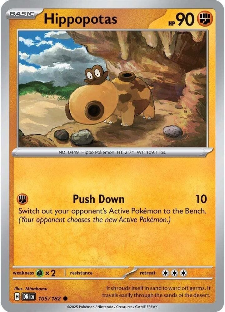 SV10: Destined Rivals (DRI) - Hippopotas (#105/182, Common) ()