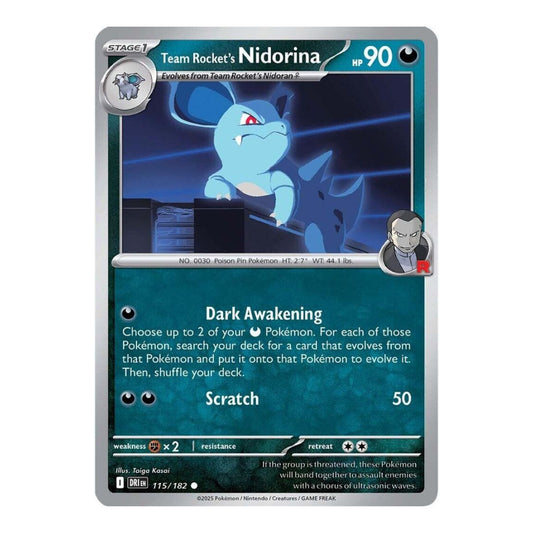 SV10: Destined Rivals (DRI) - Team Rockets Nidorina (#115/182) (Near Mint)