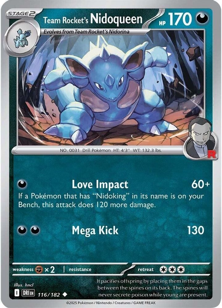 SV10: Destined Rivals (DRI) - Team Rocket's Nidoqueen (#116/182, Uncommon) ()