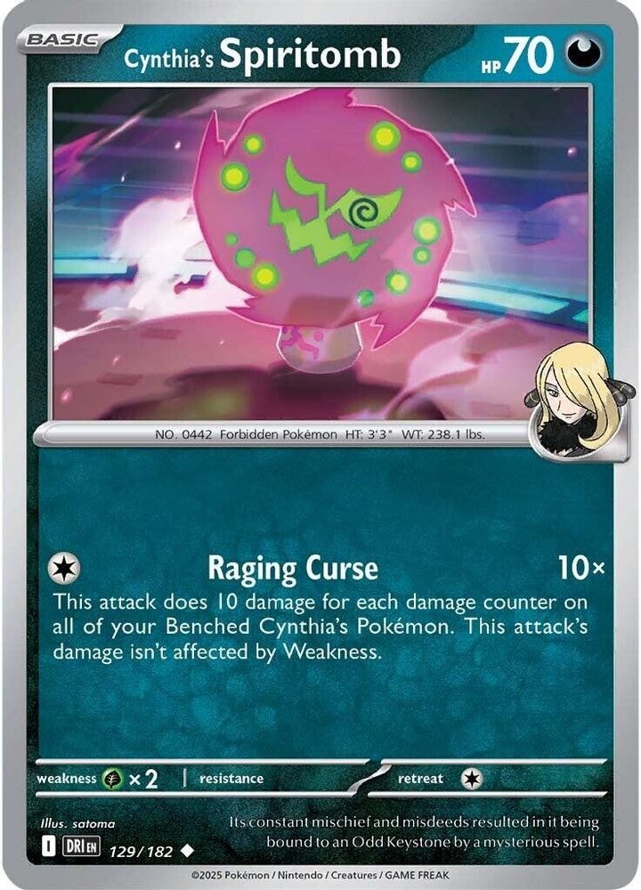 SV10: Destined Rivals (DRI) - Cynthia's Spiritomb (#129/182, Uncommon) ()
