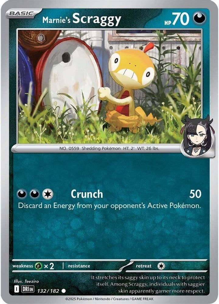 SV10: Destined Rivals (DRI) - Marnie's Scraggy (#132/182, Common) ()