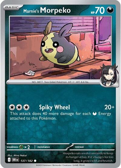 SV10: Destined Rivals (DRI) - Marnie's Morpeko (#137/182, Common) ()