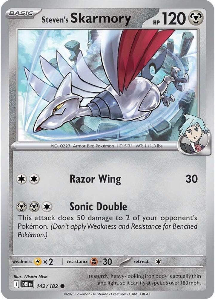 SV10: Destined Rivals (DRI) - Steven's Skarmory (#142/182, Common) ()