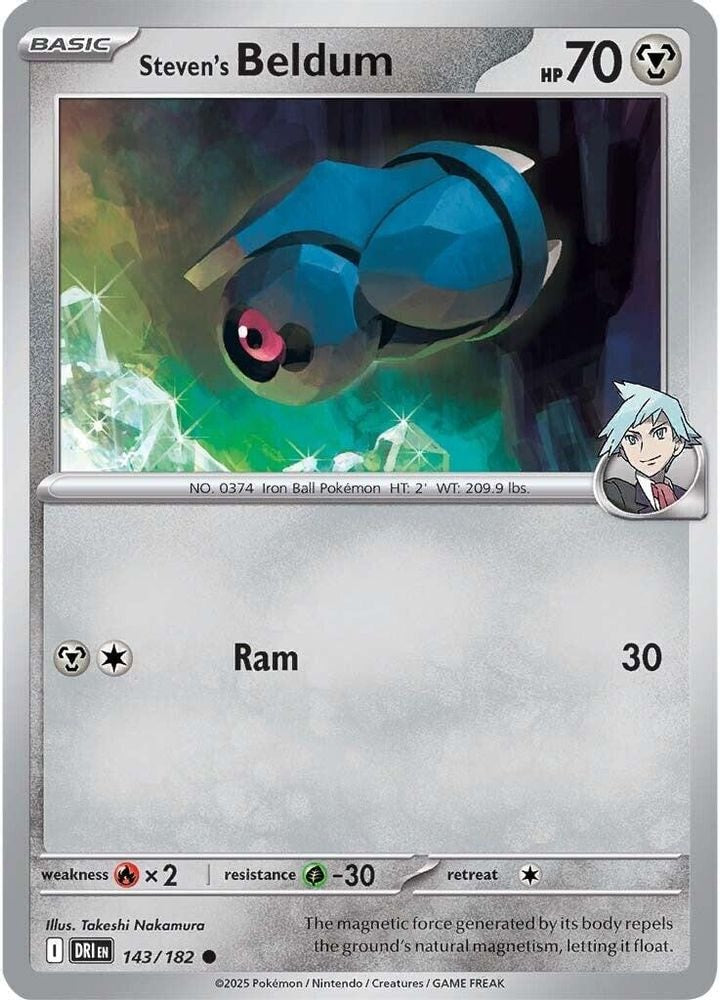 SV10: Destined Rivals (DRI) - Steven's Beldum (#143/182, Common) ()