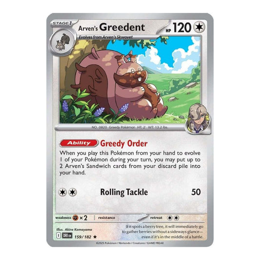SV10: Destined Rivals (DRI) - Arvens Greedent 159 182 (#159/182) (Near Mint)