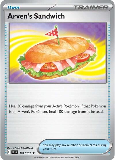 SV10: Destined Rivals (DRI) - Arven's Sandwich (#161/182, Uncommon) ()