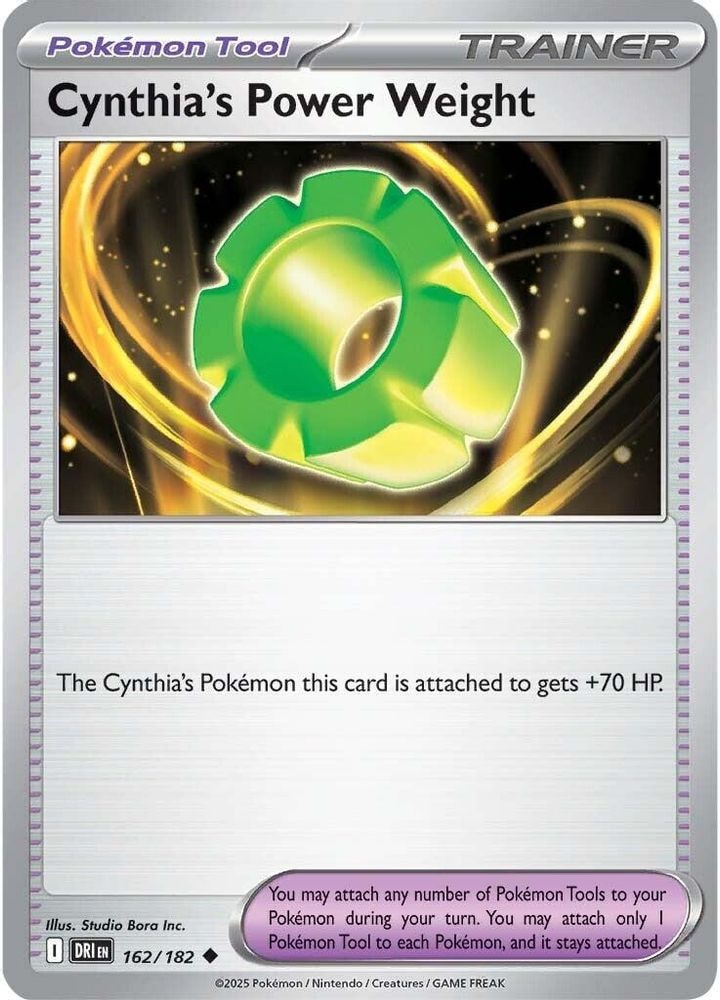 SV10: Destined Rivals (DRI) - Cynthia's Power Weight (#162/182, Uncommon) ()