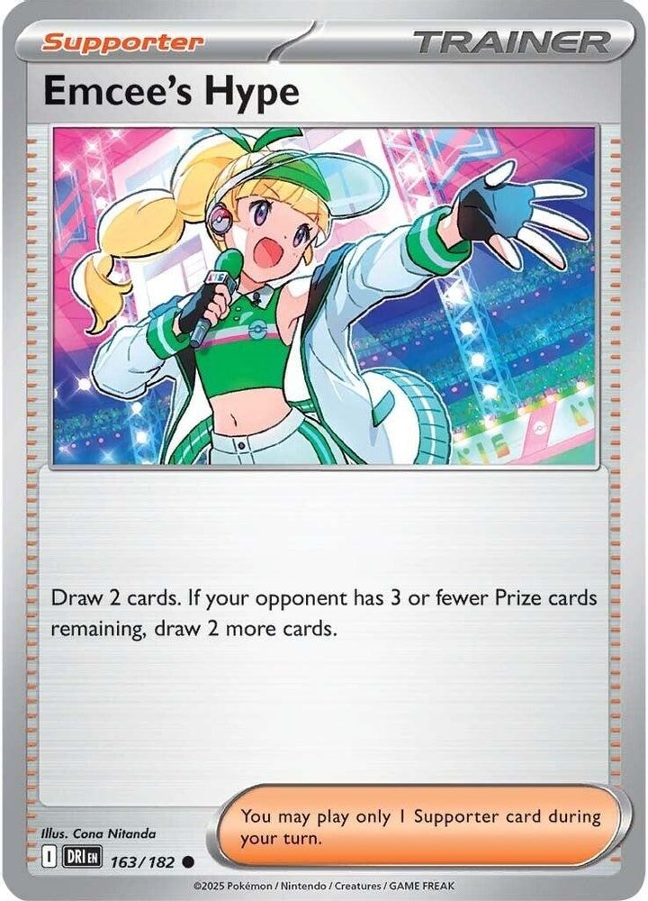 SV10: Destined Rivals (DRI) - Emcee's Hype - 163/182 (#163/182, Common) ()